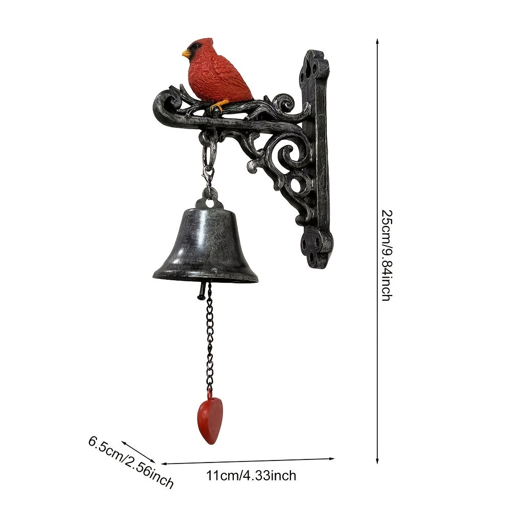 đŠđVintage Cardinal and Our Lady of Grace Garden Bell
