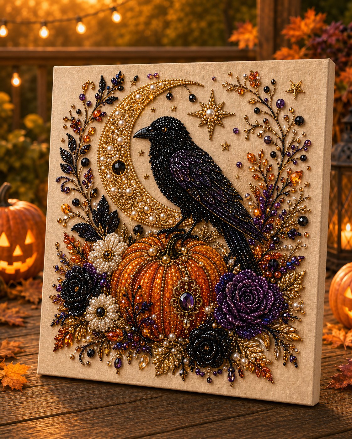 đ»Halloween Ghost Pearl Art DIY Kit