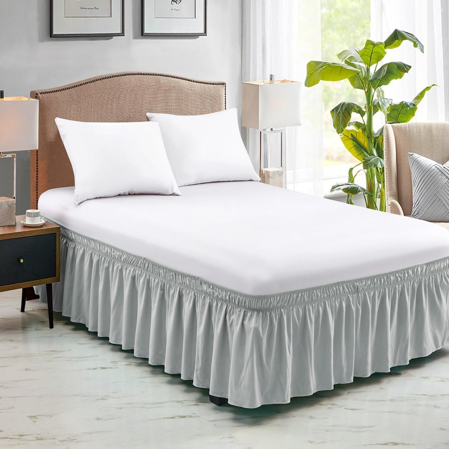 Ruffled Elastic Bed Skirt – Tidy, Clean & Sophisticated