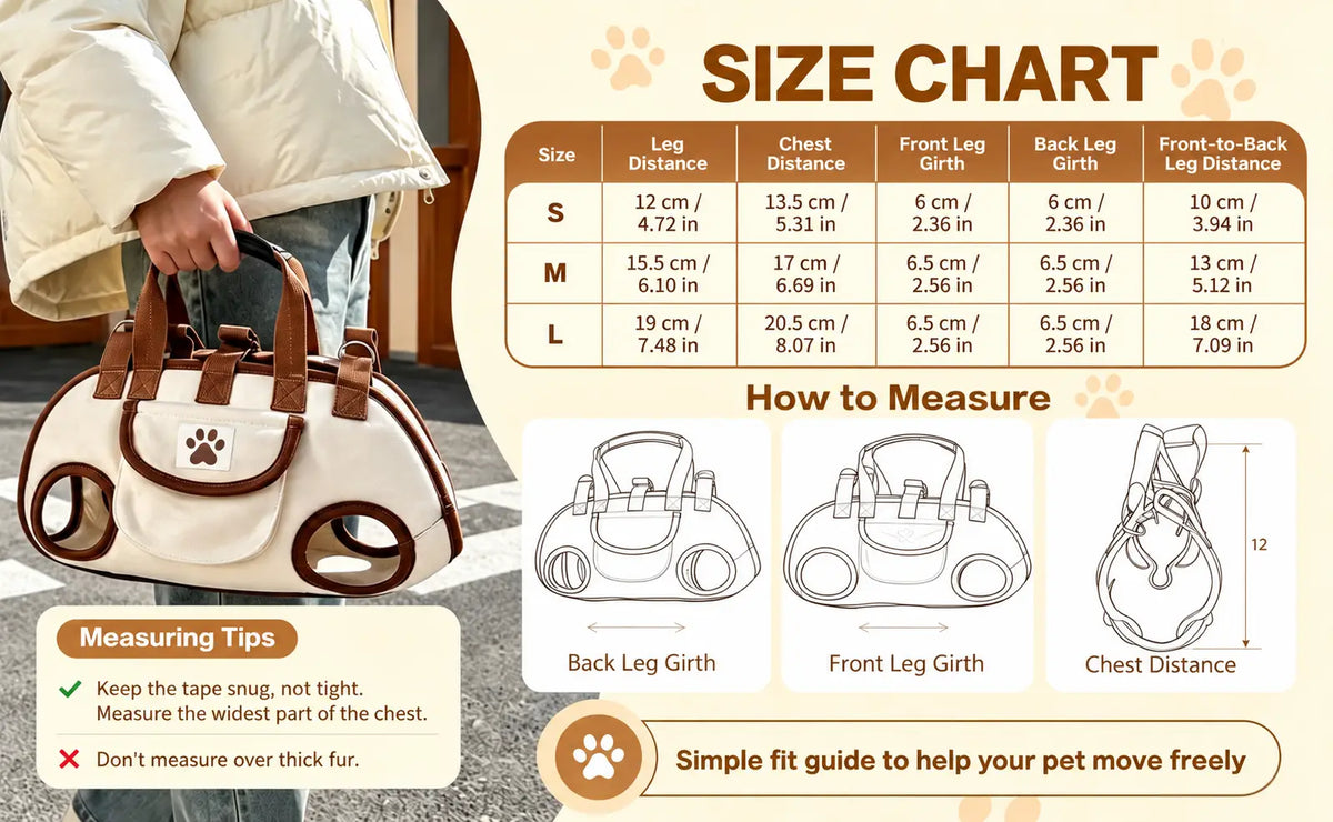 6-in-1 Portable Breathable Pet Carrier Sling & Backpack