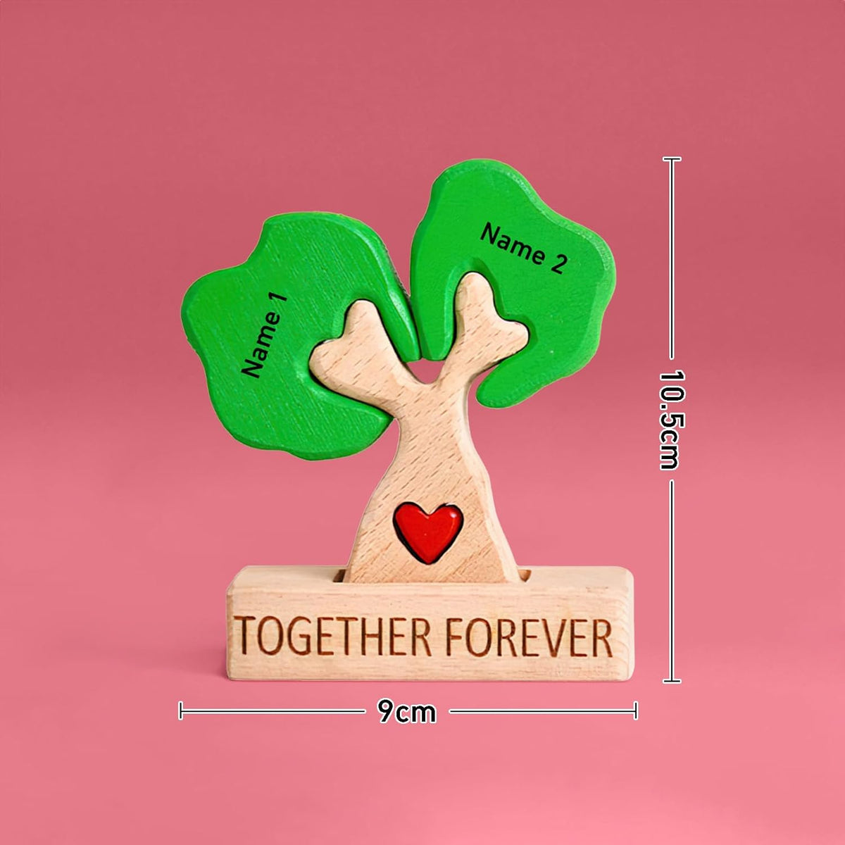 Personalized Wooden Puzzle with 2-8 Family Name