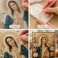 Divine Pearl Bead Virgin Mary Icon – DIY Faith Art Gift