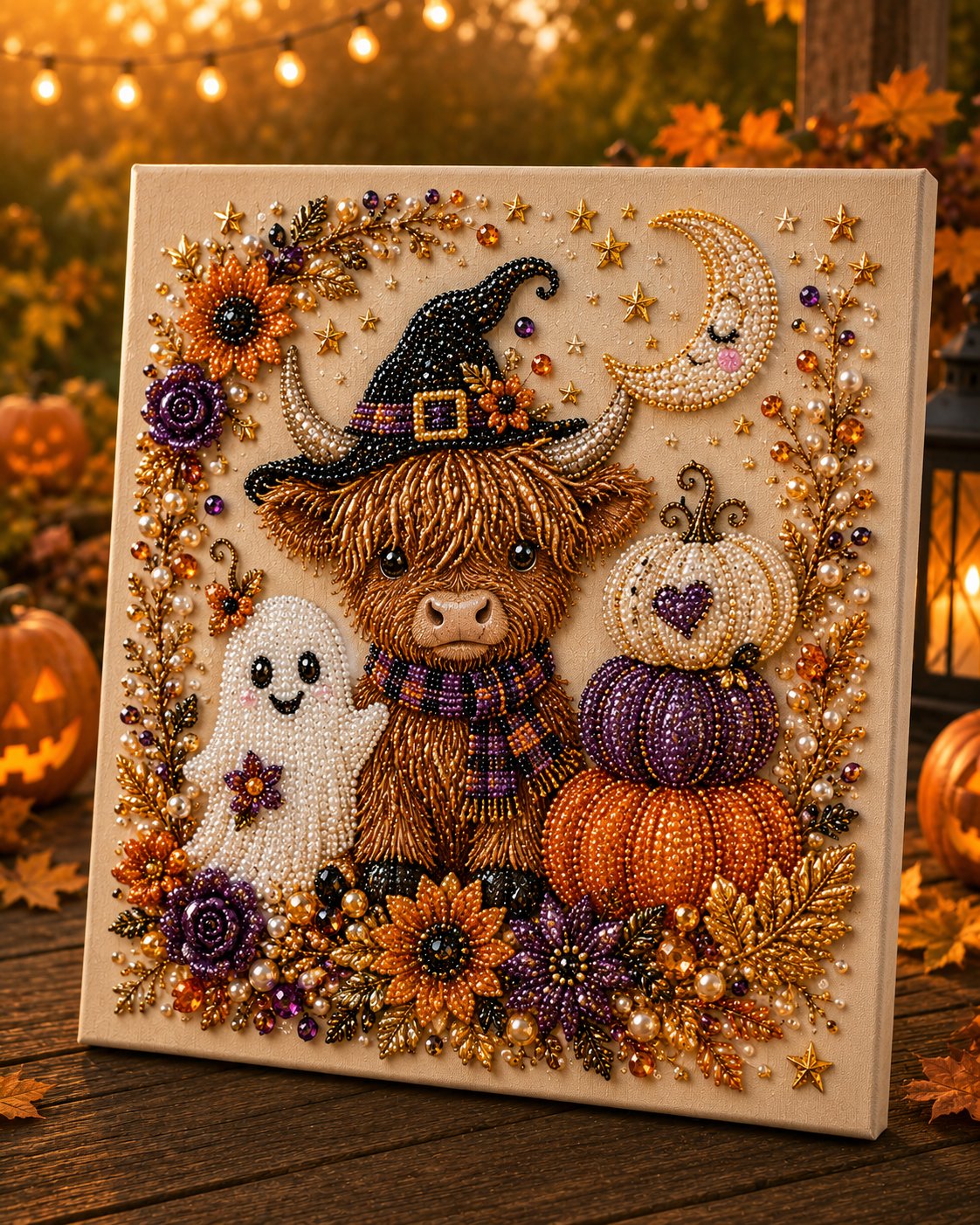 👻Halloween Ghost Pearl Art DIY Kit