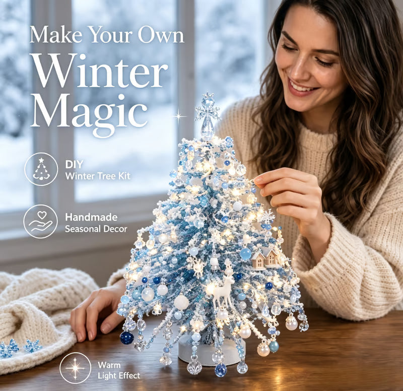 🎄DIY Beaded Christmas Tree Kit – 🎅Create Your Own Sparkling Holiday Decoration