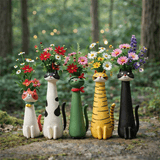 Mini Quirky Cat & Puppy Vase