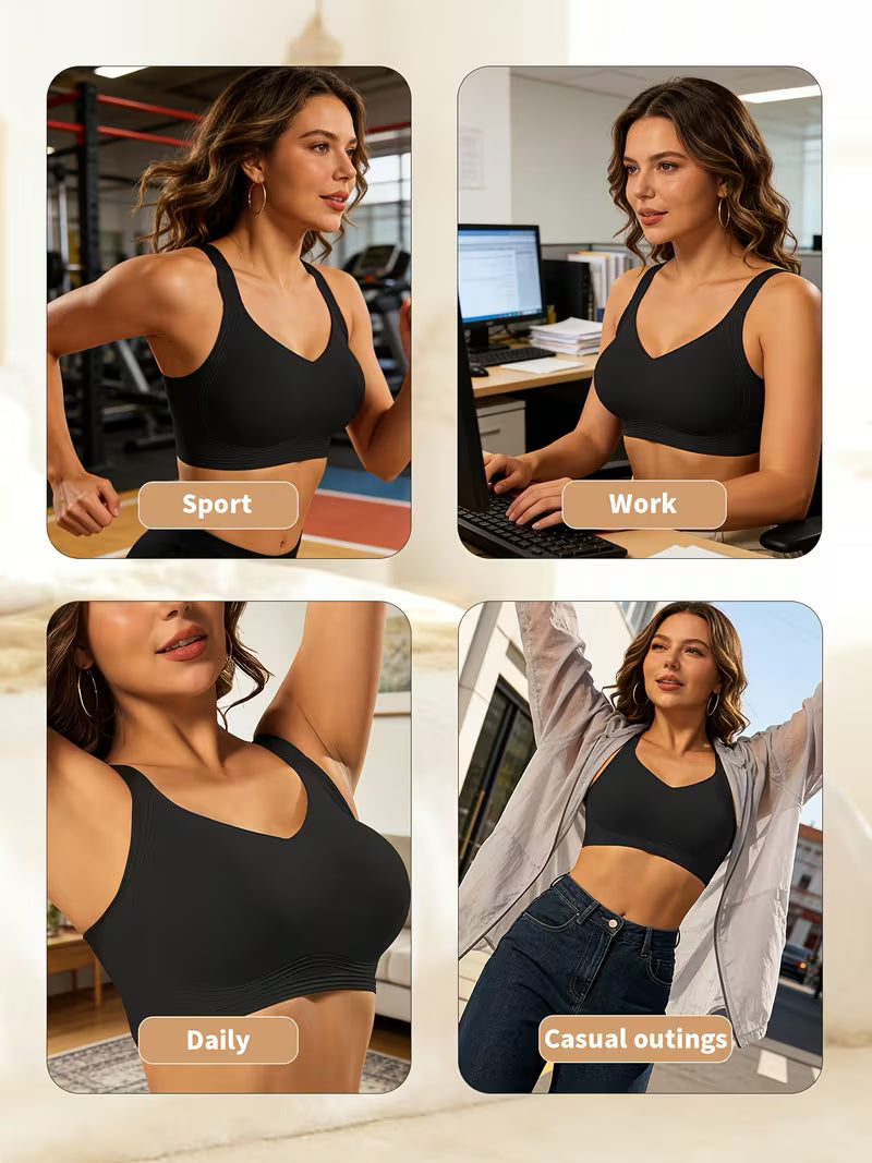 No Underwire Supportive Wireless Plus Size Bra