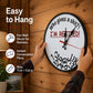 Retirement Humorous Quote Wall Clock