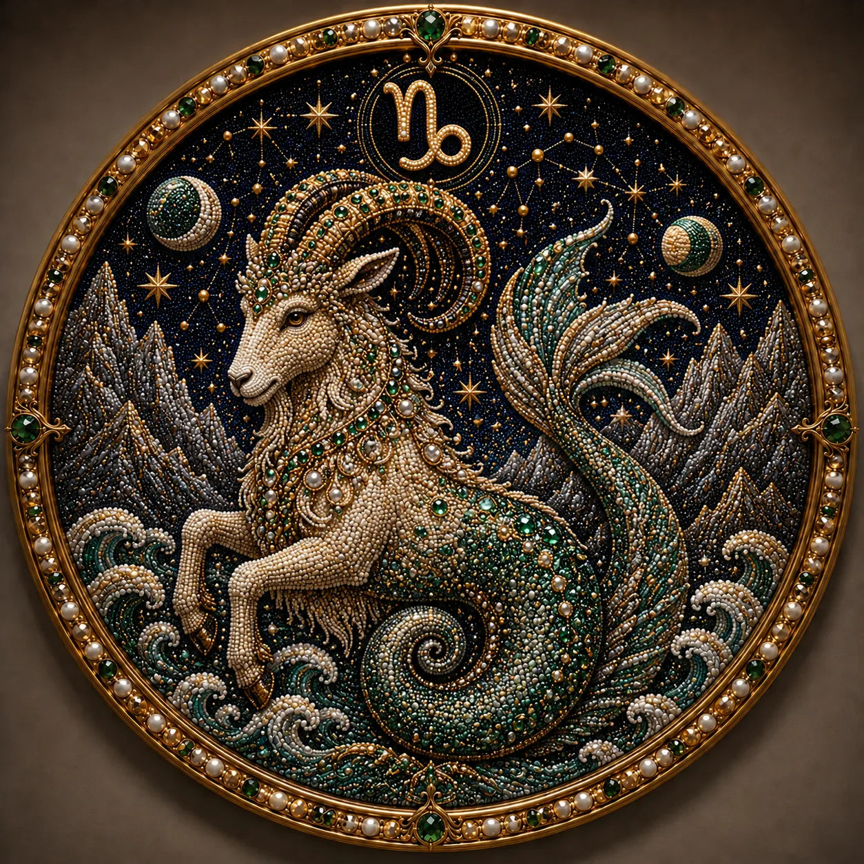 ✨ Premium 3D Pearl 12 Zodiac Signs Art Kit