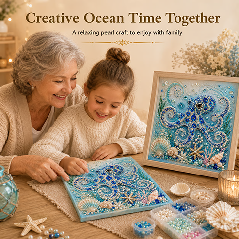 🌊✨Ocean Theme Pearl Art DIY Kit