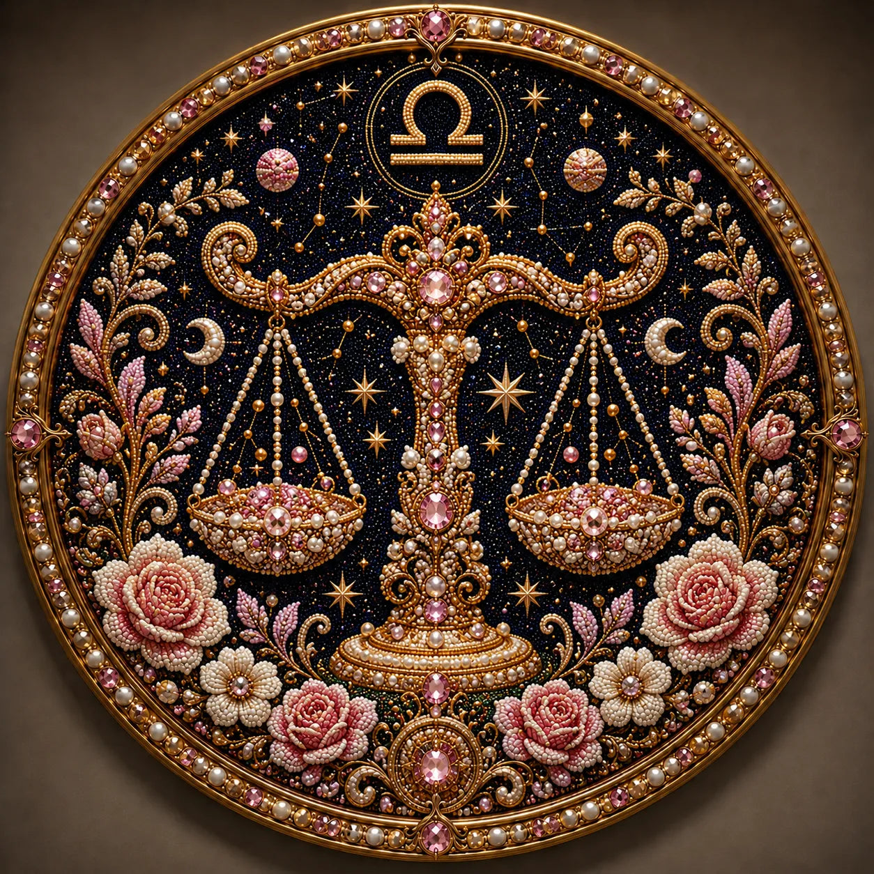 ✨ Premium 3D Pearl 12 Zodiac Signs Art Kit