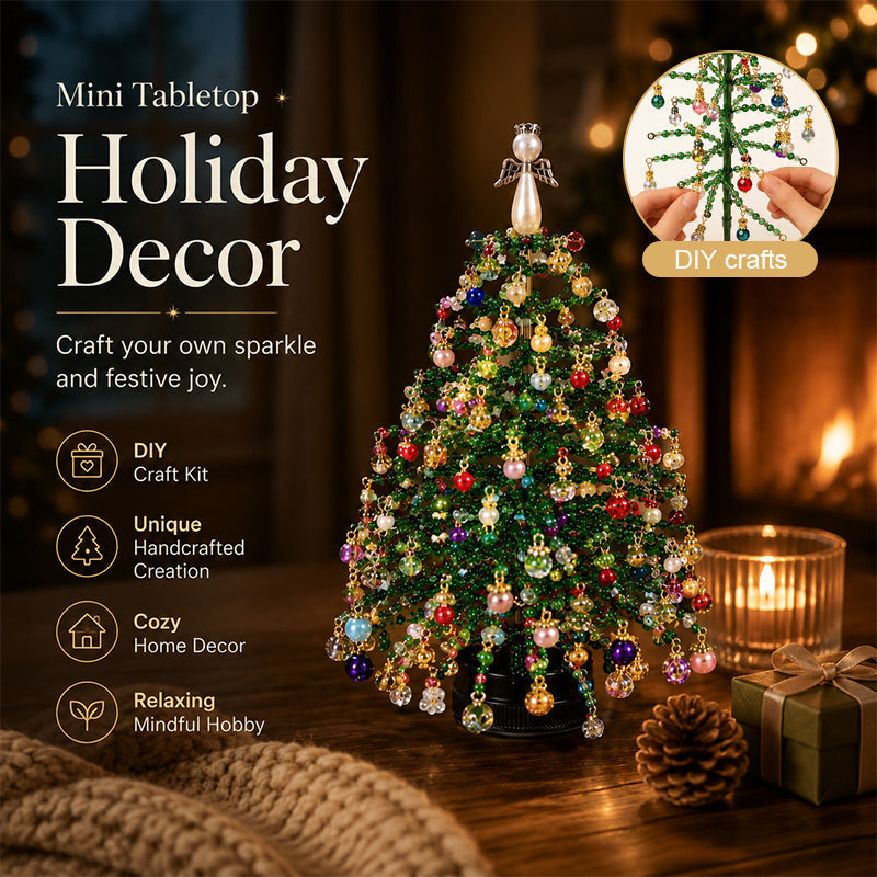 🎄DIY Beaded Christmas Tree Kit – 🎅Create Your Own Sparkling Holiday Decoration