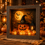 DIY Lighted Halloween Shadow Box Kit