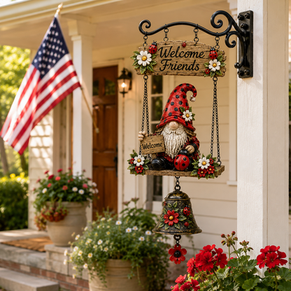 Garden Gnome Bell Outdoor Decoration