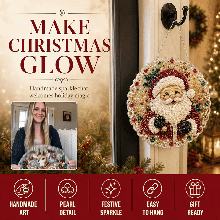 Christmas Pearl Diamond Art Suncatcher Kit