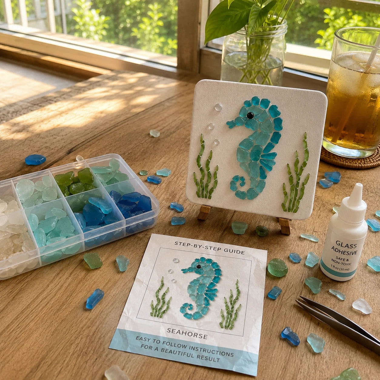 DIY Sea Glass Mosaic Craft Kit