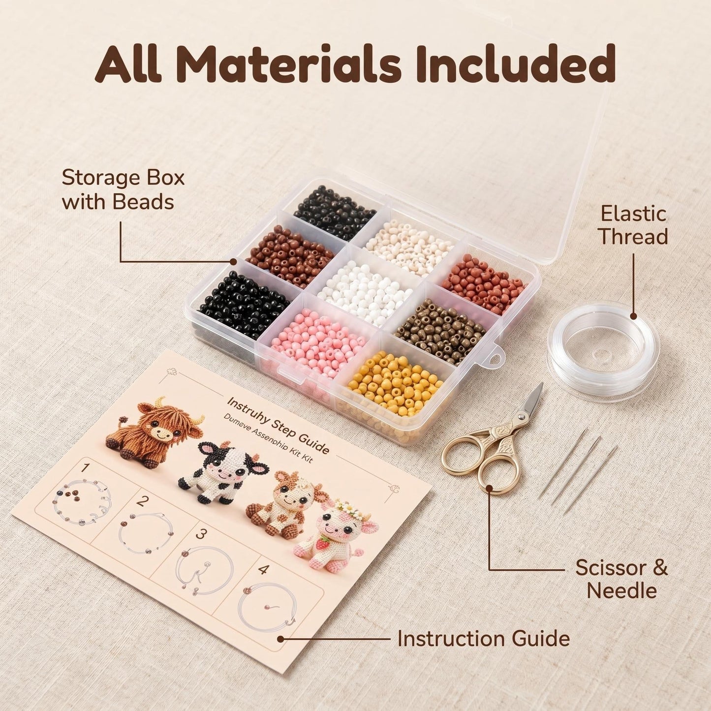 Creative Beaded Mini World 3D DIY Kit Collection