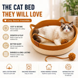 3-in-1 Cat Sleep Scratch Play Basket