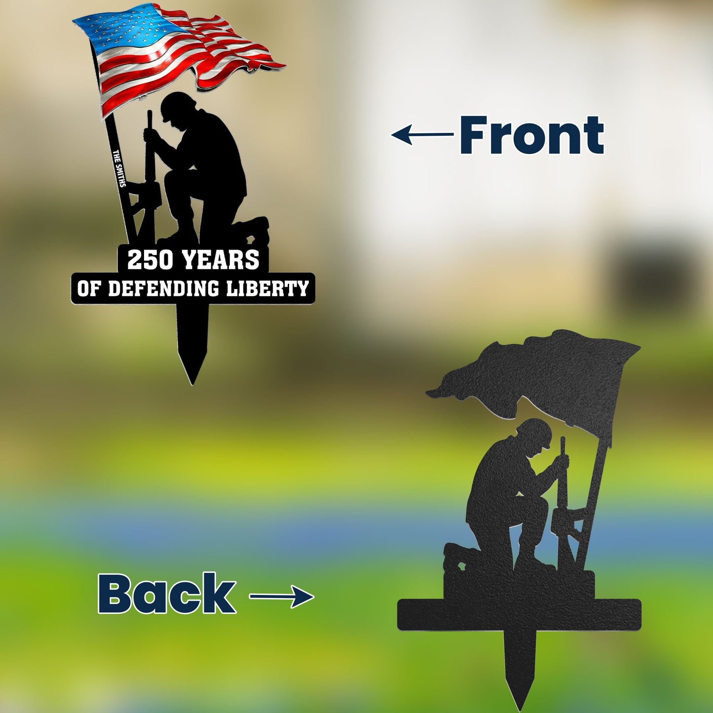 250 Years Of Defending Liberty Metal Garden