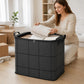 Large Capacity Storage Bin Zippered Clothes Organizer Moving Bag 🏠🧺
