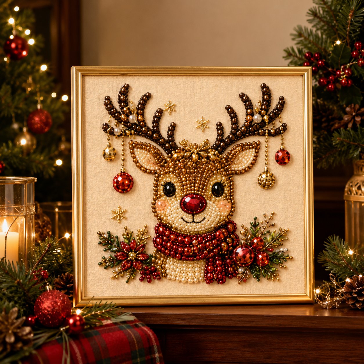 🧘Relaxing & Beginner-Friendly - 🎨💎DIY Christmas Pearl Art Kit