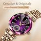 Women's Luxury Shiny Waterproof Stainless Steel Watch