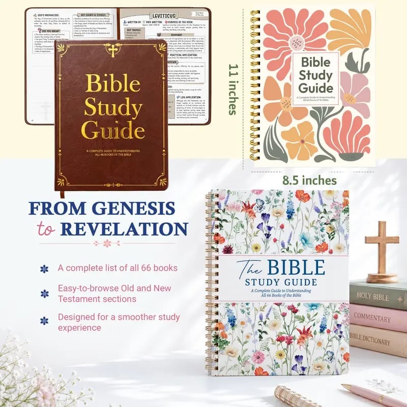 🔥Last Day 50% OFF - ✝️📚Bible Study Guide for Women & Men: A Complete Guide to Understanding All 66 Books of the Bible