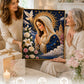 Divine Pearl Bead Virgin Mary Icon – DIY Faith Art Gift