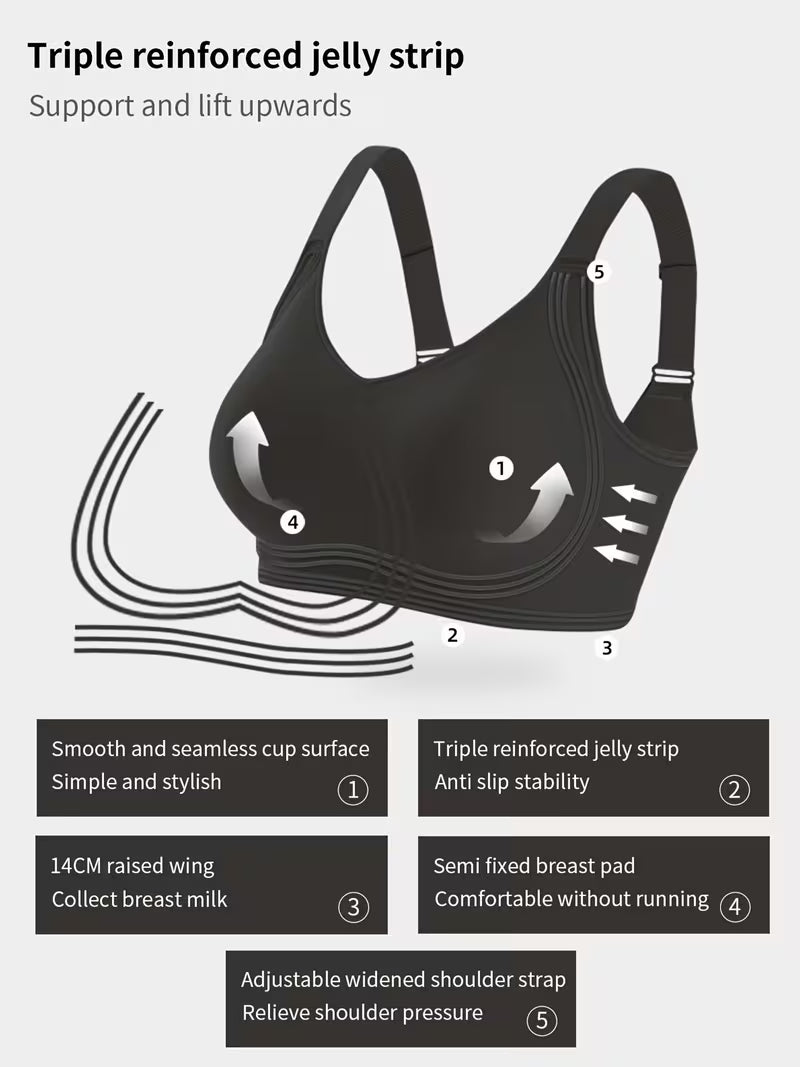 No Underwire Supportive Wireless Plus Size Bra