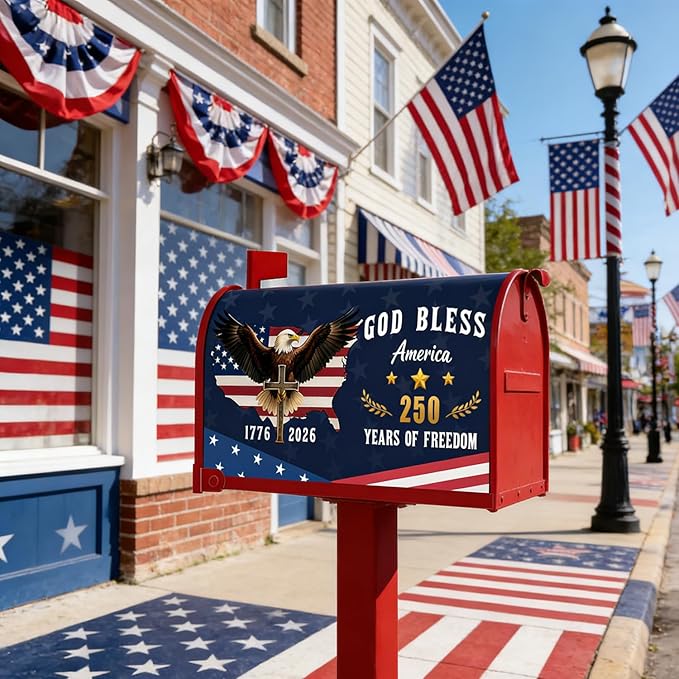 250 Anniversary USA Mailbox Covers Magnetic