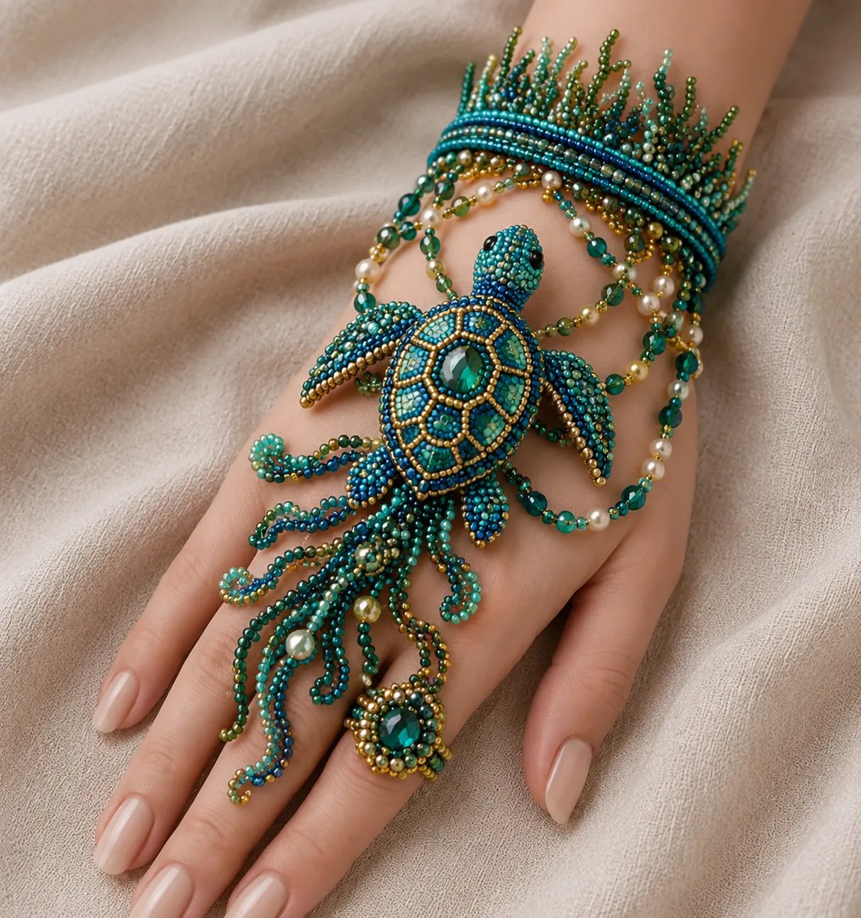 🌊 DIY Ocean Beaded Bracelet Kit – Create Your Own Sea-Inspired Jewelry ✨