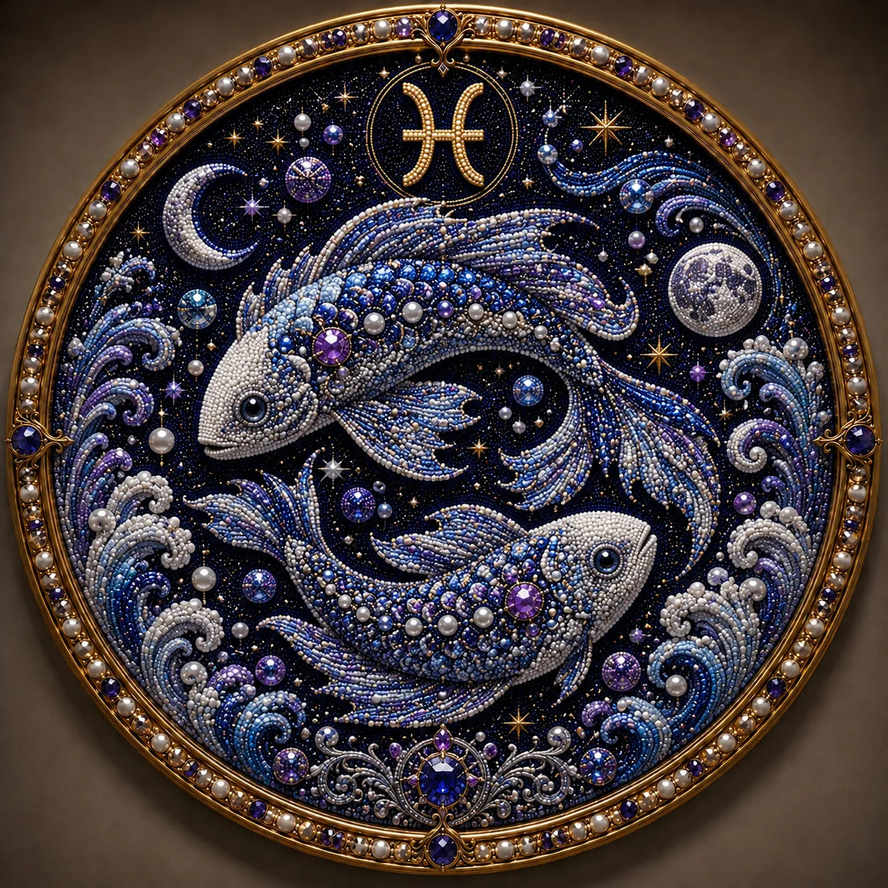 ✨ Premium 3D Pearl 12 Zodiac Signs Art Kit