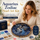 ✨ Premium 3D Pearl 12 Zodiac Signs Art Kit