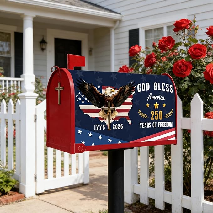 250 Anniversary USA Mailbox Covers Magnetic