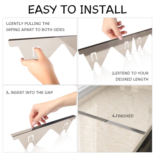 Stainless Steel Stove Gap Covers