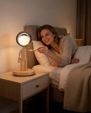 Rechargeable Wooden Desk Lamp with Touch Control & Stepless Dimming