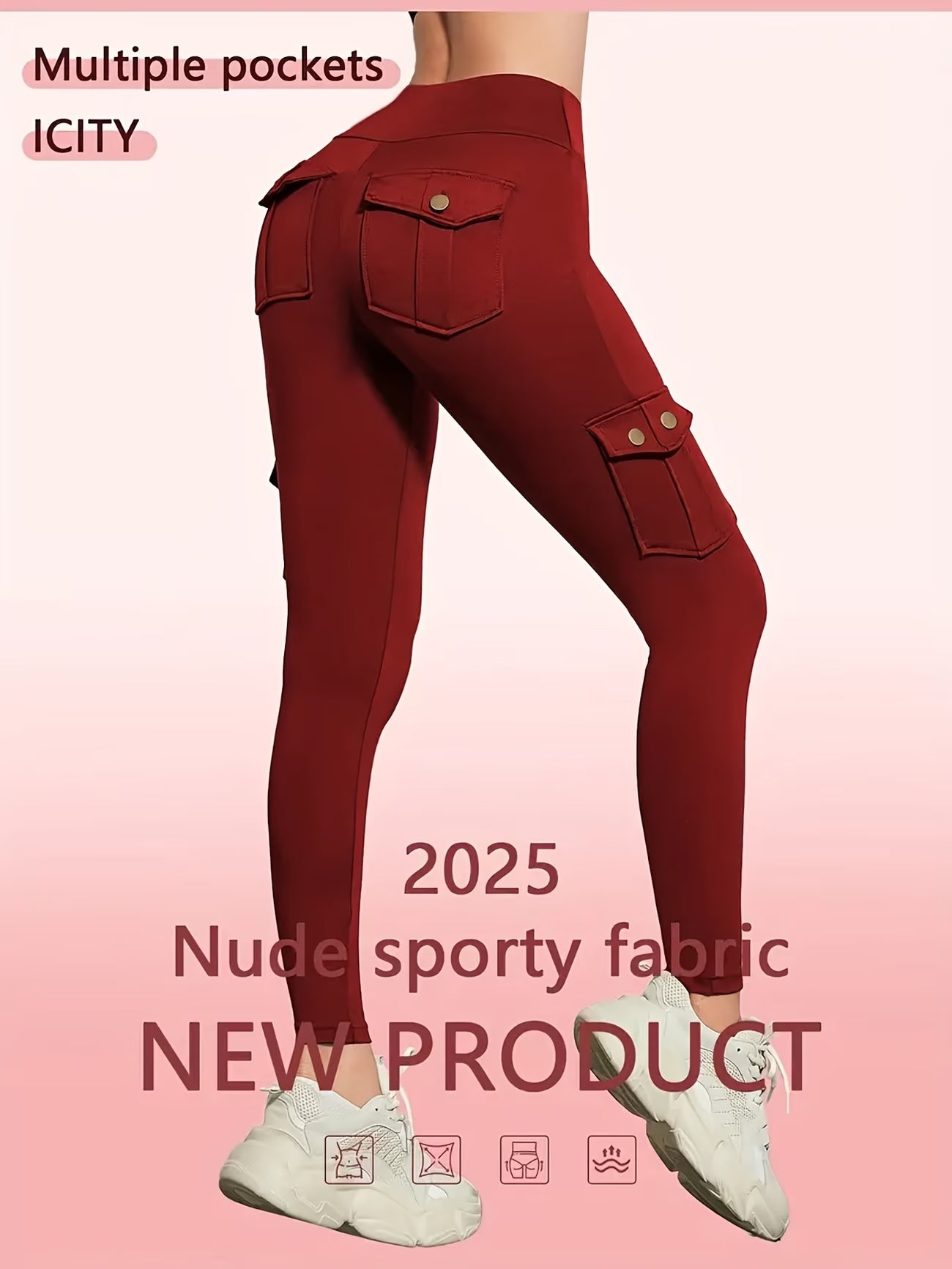 Women'S Slim Work Pants With Multi-functional Pockets