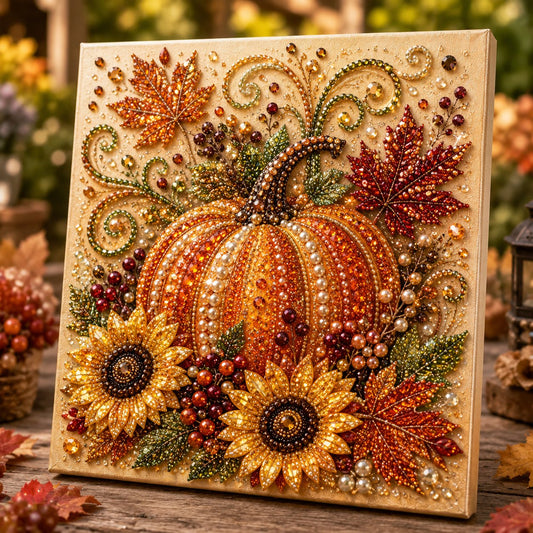 Autumn Pearl Painting Kit – DIY Sparkling Fall Artwork Craft Set