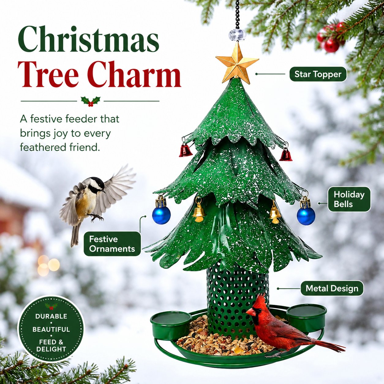 Christmas Tree Bird Feeder