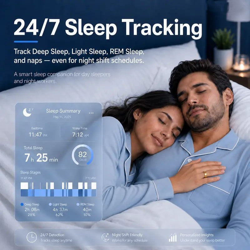 Smart Ring Health & Fitness Tracker