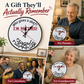 Retirement Humorous Quote Wall Clock
