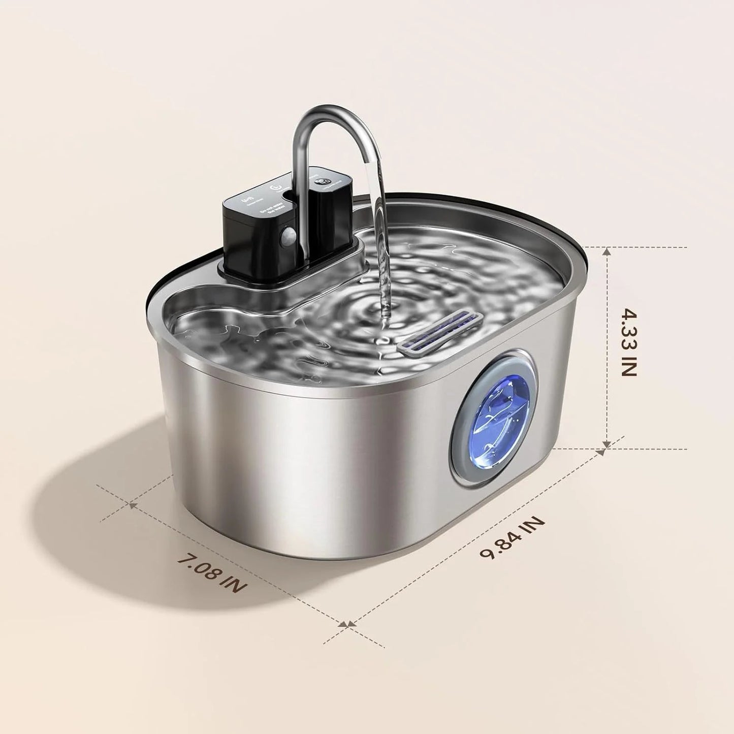 Intelligent Stainless Steel Cat Water Fountain