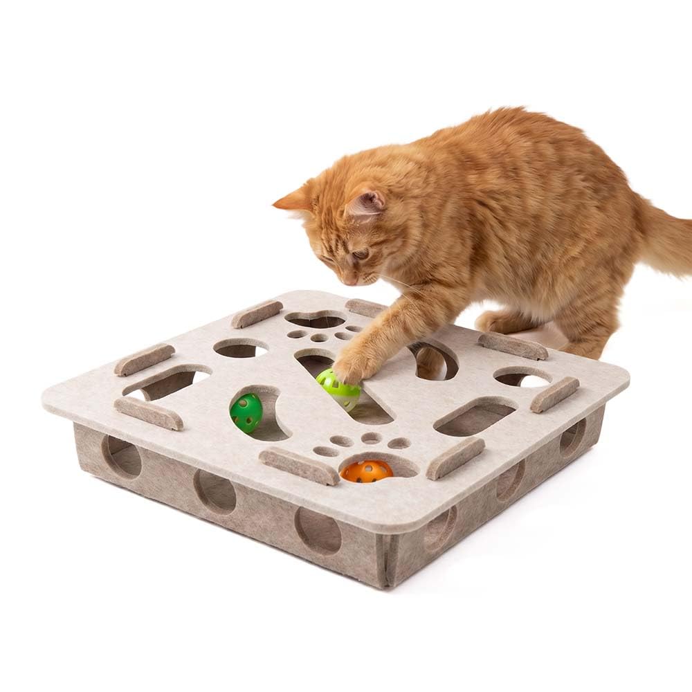Clawsaver Scratch Puzzle Box for Cats