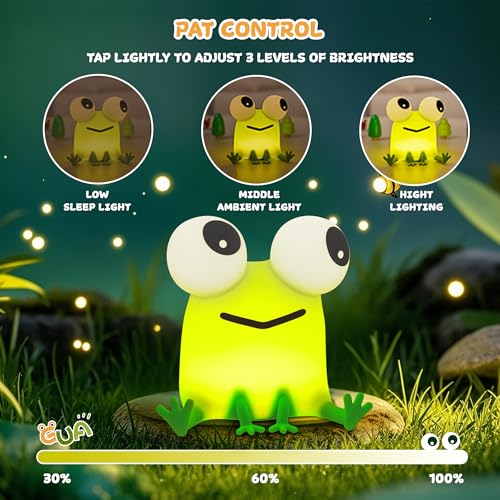 Green Frog Night Light for Kids Gifts Room Decor