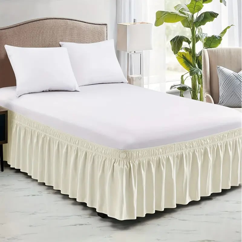 Ruffled Elastic Bed Skirt – Tidy, Clean & Sophisticated