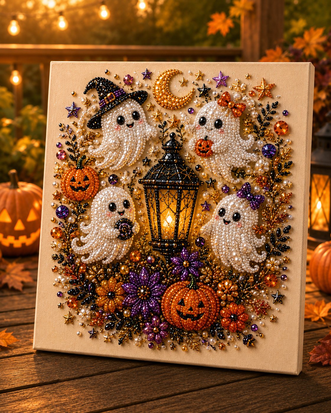 👻Halloween Ghost Pearl Art DIY Kit