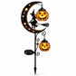 Pumpkin Moon Garden Stake Light