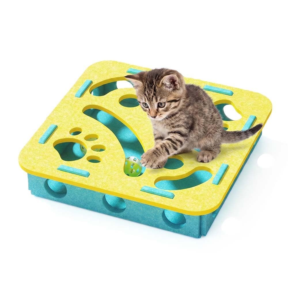 Clawsaver Scratch Puzzle Box for Cats