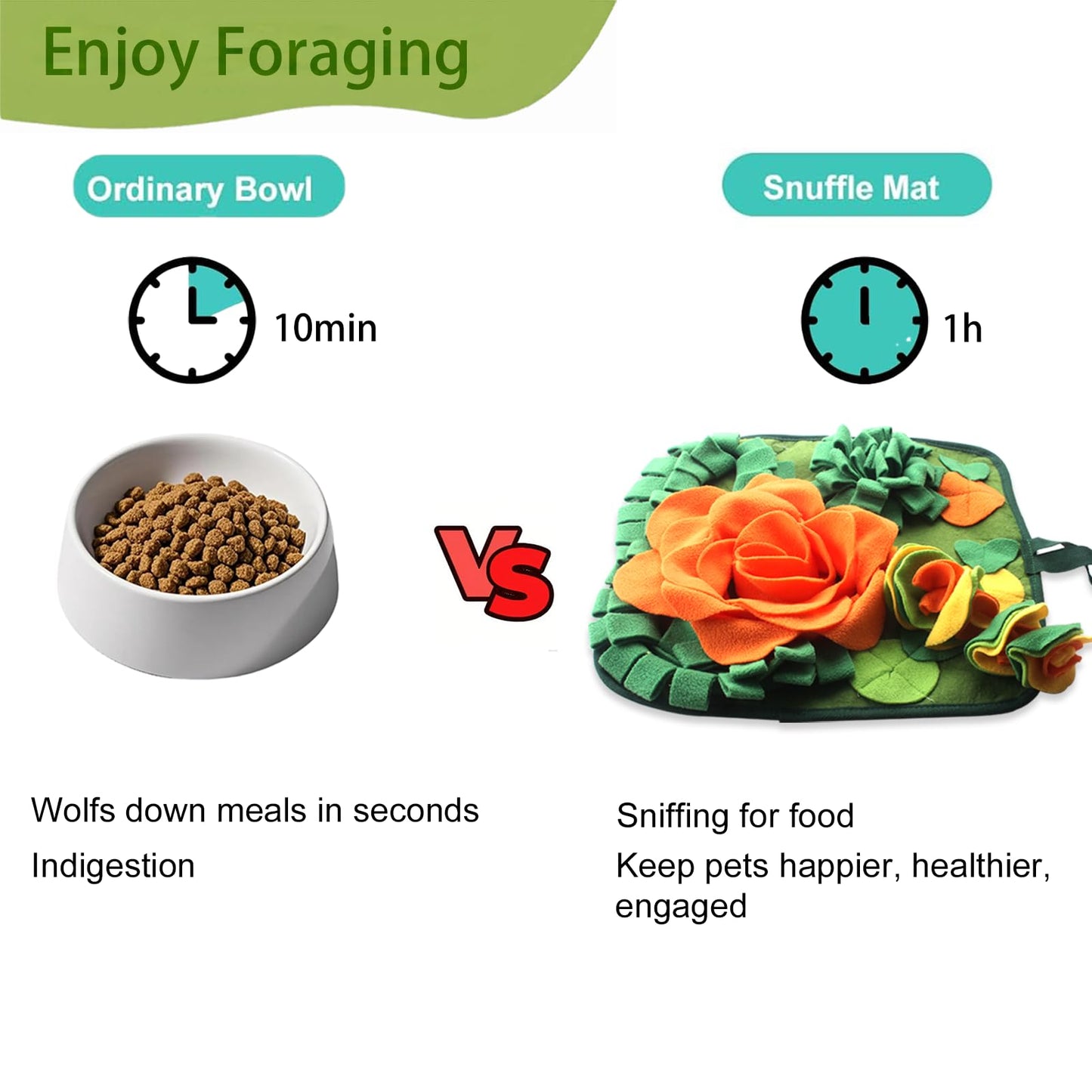 Pet Interactive Feeding Food Snuffle Mat