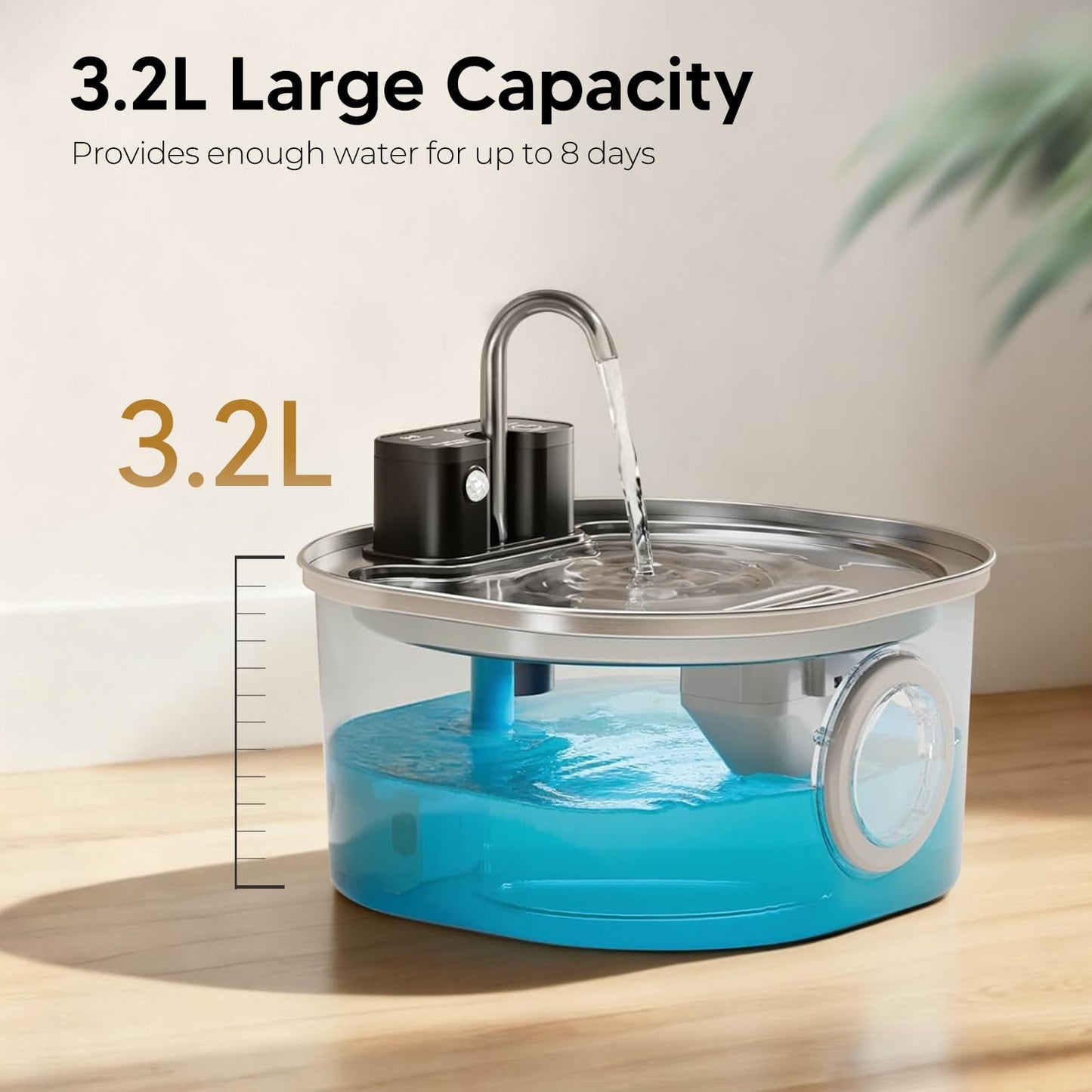 Intelligent Stainless Steel Cat Water Fountain