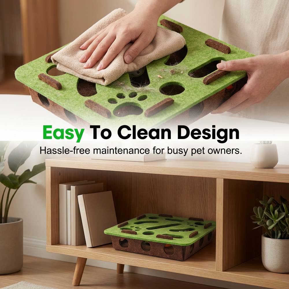 Clawsaver Scratch Puzzle Box for Cats